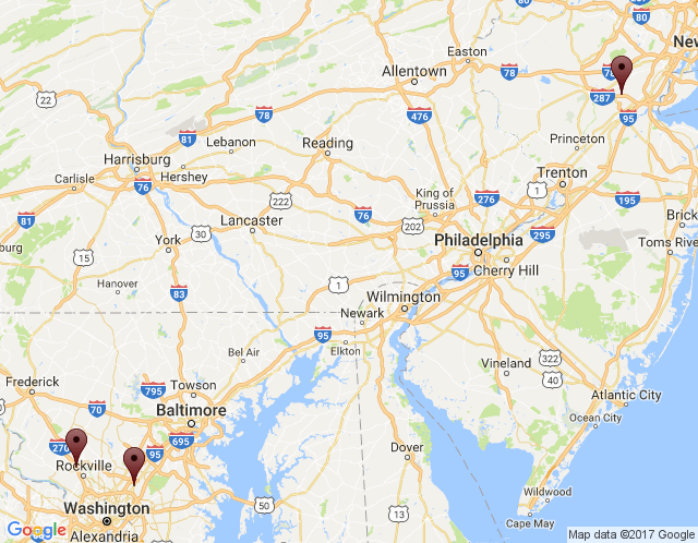 Map of Maryland Headquarters